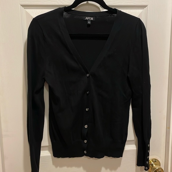 Apt 9 black V-neck cardigan - Picture 1 of 7